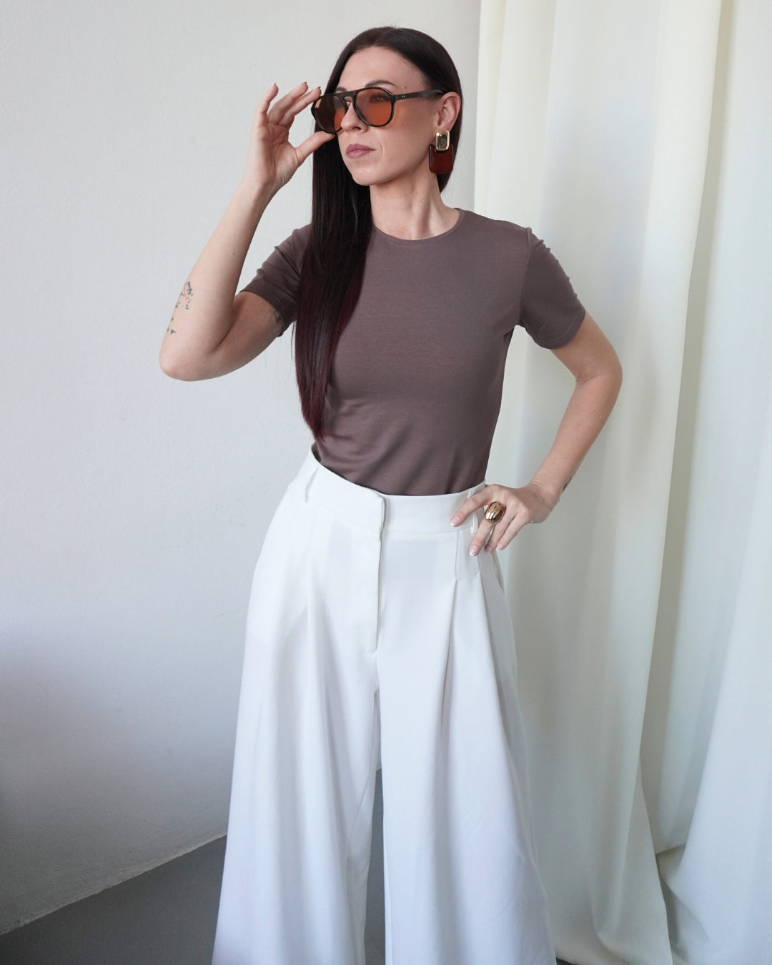 Brown The Essential Tee (krátký rukáv)