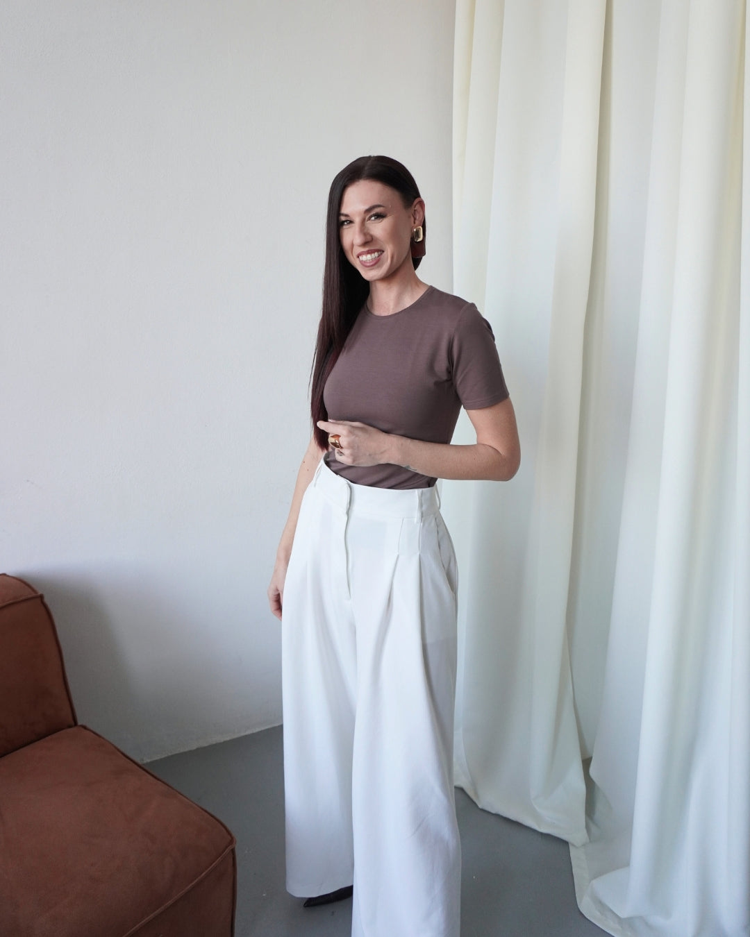 Brown The Essential Tee (krátký rukáv)