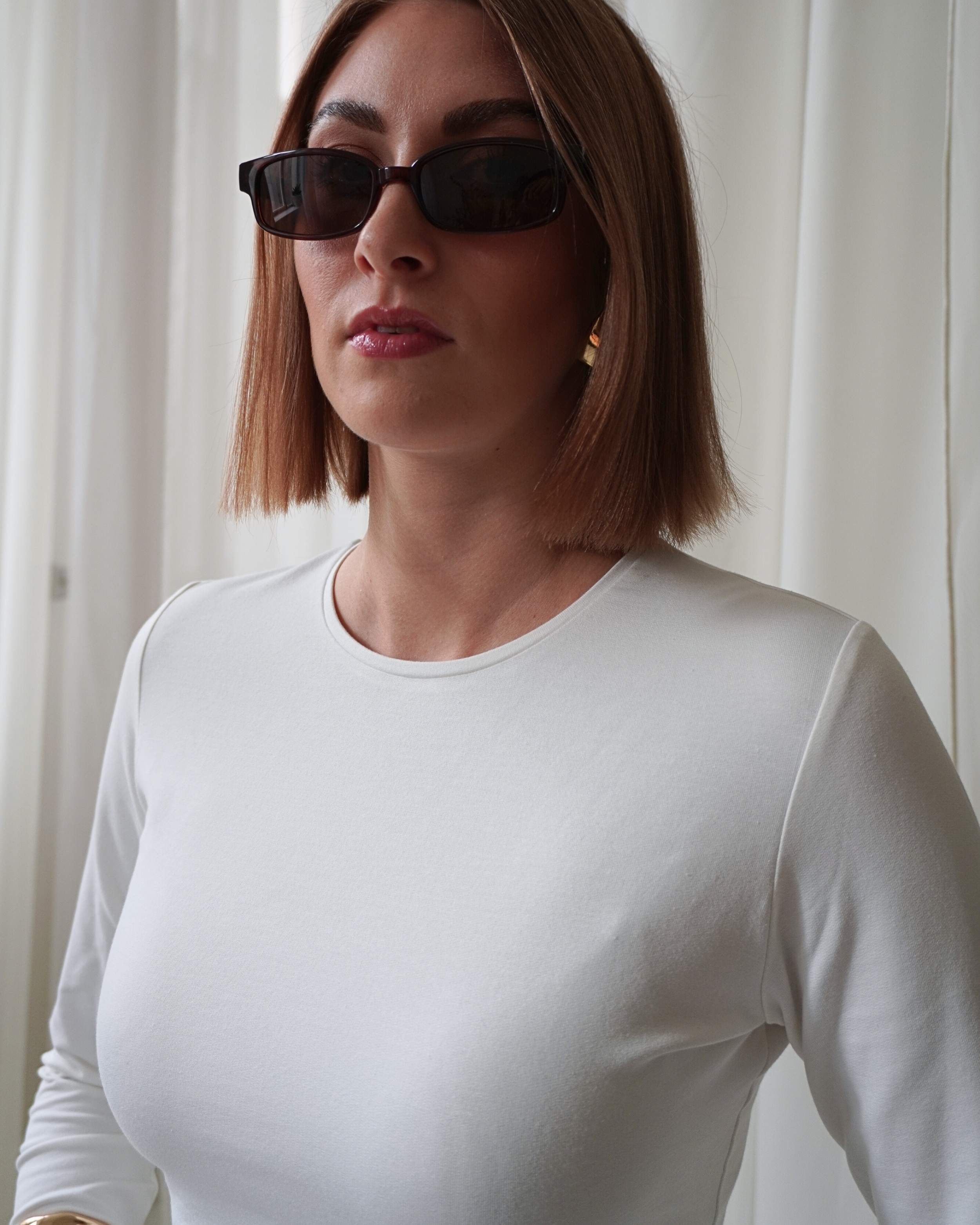 Close-up of THÉFI Essential Longsleeve bamboo fabric.